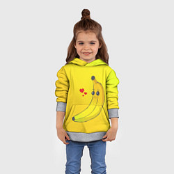 Толстовка-худи детская Just Banana (Yellow), цвет: 3D-меланж — фото 2