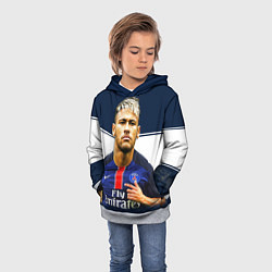 Толстовка-худи детская Neymar: Fly Emirates, цвет: 3D-меланж — фото 2