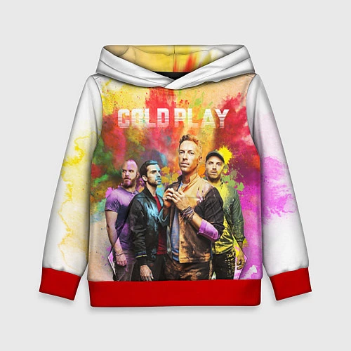 Детская толстовка Coldplay / 3D-Красный – фото 1