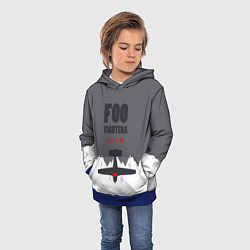 Толстовка-худи детская Foo Fighters: Learn to fly, цвет: 3D-синий — фото 2