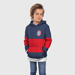 Толстовка-худи детская Bayern Munchen - Red-Blue FCB 2022 NEW, цвет: 3D-белый — фото 2