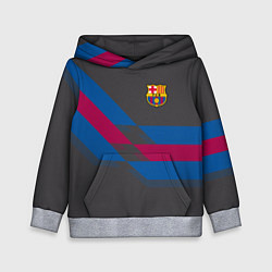 Толстовка-худи детская Barcelona FC: Dark style, цвет: 3D-меланж