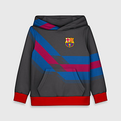 Толстовка-худи детская Barcelona FC: Dark style, цвет: 3D-красный