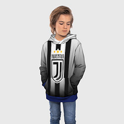 Толстовка-худи детская Juventus FC: New logo, цвет: 3D-синий — фото 2