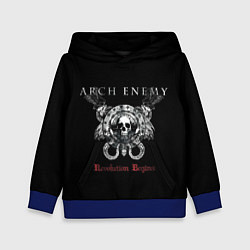 Толстовка-худи детская Arch Enemy: Revolution Begins, цвет: 3D-синий