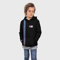 Толстовка-худи детская BMW BLACK COLLECTION БМВ, цвет: 3D-меланж — фото 2