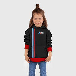 Толстовка-худи детская BMW BLACK COLLECTION БМВ, цвет: 3D-красный — фото 2