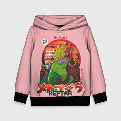 Толстовка-худи детская Godzilla Reptar, цвет: 3D-черный