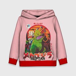 Толстовка-худи детская Godzilla Reptar, цвет: 3D-красный