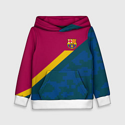 Толстовка-худи детская Barcelona FC: Sport Camo 2018, цвет: 3D-белый