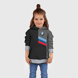 Толстовка-худи детская BMW БМВ, цвет: 3D-меланж — фото 2