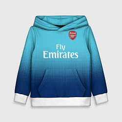 Толстовка-худи детская Arsenal FC: Blue Away 17/18, цвет: 3D-белый