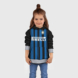 Толстовка-худи детская Inter FC: Home 17/18, цвет: 3D-меланж — фото 2