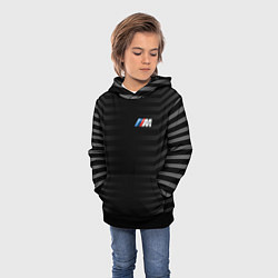Толстовка-худи детская BMW M BLACK & GREY, цвет: 3D-черный — фото 2