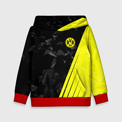 Толстовка-худи детская FC Borussia Dortmund: Abstract, цвет: 3D-красный