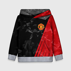 Толстовка-худи детская FC Manchester United: Abstract, цвет: 3D-меланж