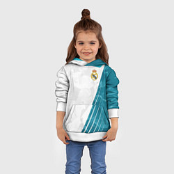 Толстовка-худи детская FC Real Madrid: Abstract, цвет: 3D-белый — фото 2