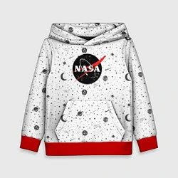 Толстовка-худи детская NASA: Moonlight, цвет: 3D-красный