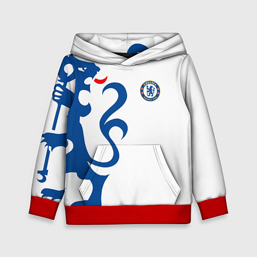 Детская толстовка FC Chelsea: White Lion / 3D-Красный – фото 1