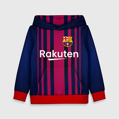 Детская толстовка FC Barcelona: Rakuten / 3D-Красный – фото 1