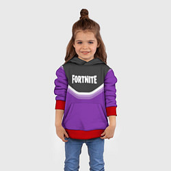 Толстовка-худи детская Fortnite Violet, цвет: 3D-красный — фото 2