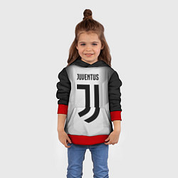 Толстовка-худи детская FC Juventus: Silver Original, цвет: 3D-красный — фото 2
