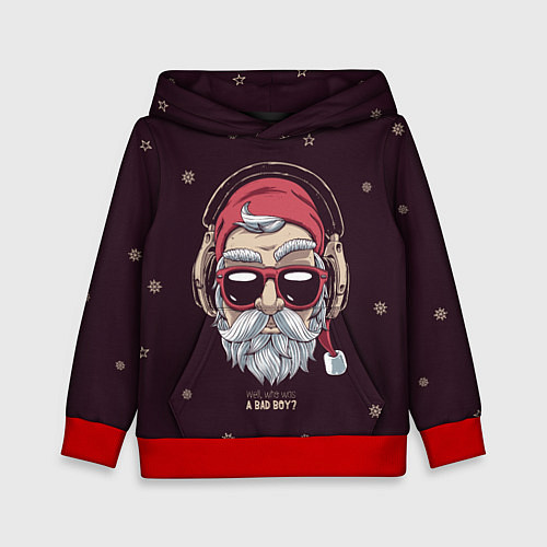 Детская толстовка Who was a bad boy? / 3D-Красный – фото 1