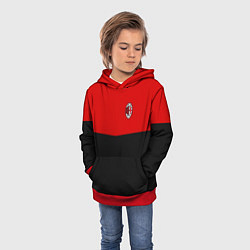Толстовка-худи детская АC Milan: R&B Sport, цвет: 3D-красный — фото 2