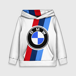 Толстовка-худи детская BMW M: White Sport, цвет: 3D-белый