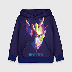 Толстовка-худи детская Eminem V&C, цвет: 3D-синий