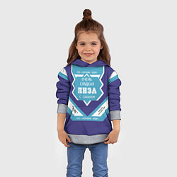 Толстовка-худи детская Очень сладкая Лиза, цвет: 3D-меланж — фото 2