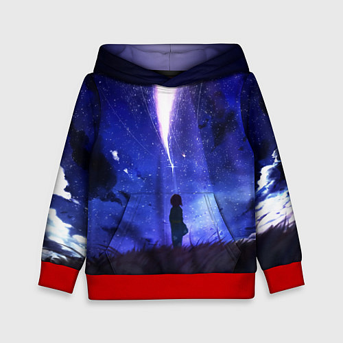 Детская толстовка Your Name / 3D-Красный – фото 1