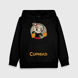 Толстовка-худи детская Cuphead: Black Mugman, цвет: 3D-черный