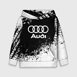 Толстовка-худи детская Audi: Black Spray, цвет: 3D-белый