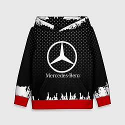Толстовка-худи детская Mercedes-Benz: Black Side, цвет: 3D-красный