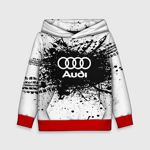 Детская толстовка Audi: Black Spray / 3D-Красный – фото 1