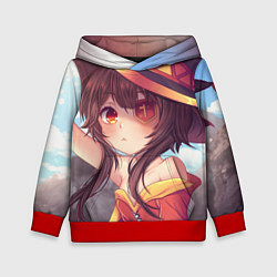 Толстовка-худи детская KonoSuba, цвет: 3D-красный