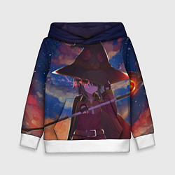 Толстовка-худи детская KonoSuba, цвет: 3D-белый