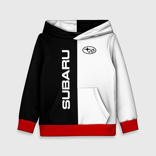 Детская толстовка Subaru B&W / 3D-Красный – фото 1
