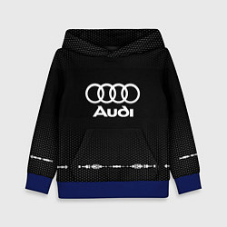 Толстовка-худи детская Audi: Black Abstract, цвет: 3D-синий