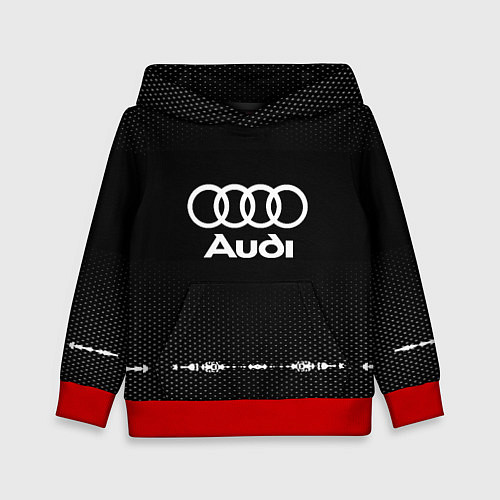 Детская толстовка Audi: Black Abstract / 3D-Красный – фото 1