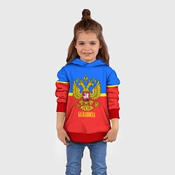 Толстовка-худи детская Балашиха: Россия, цвет: 3D-красный — фото 2
