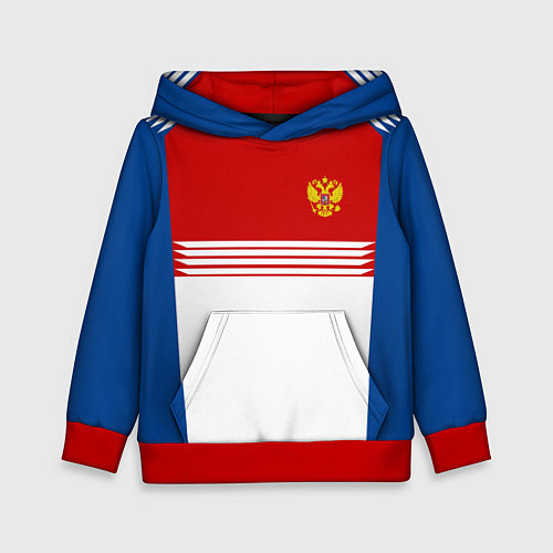 Детская толстовка Russia: Retro Sport / 3D-Красный – фото 1