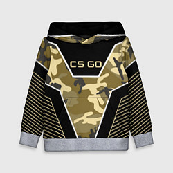 Толстовка-худи детская CS:GO Khaki Camo, цвет: 3D-меланж