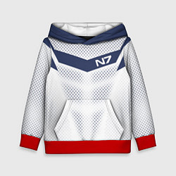 Толстовка-худи детская N7: White Armor, цвет: 3D-красный