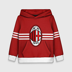 Толстовка-худи детская AC Milan 1899, цвет: 3D-белый