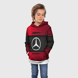 Толстовка-худи детская Mercedes Benz Sport, цвет: 3D-белый — фото 2