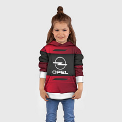 Толстовка-худи детская Opel Sport, цвет: 3D-белый — фото 2