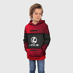 Толстовка-худи детская Lexus Sport, цвет: 3D-красный — фото 2