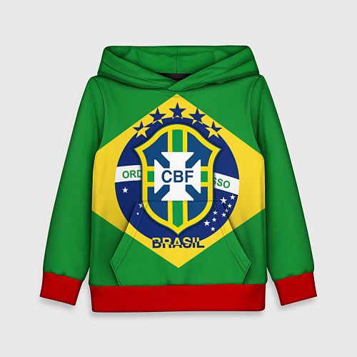 Детская толстовка CBF Brazil / 3D-Красный – фото 1